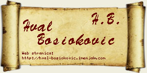 Hval Bosioković vizit kartica